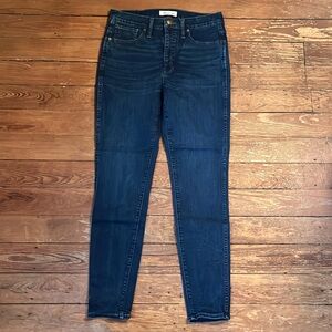 Madewell 10” high rise skinny size 29